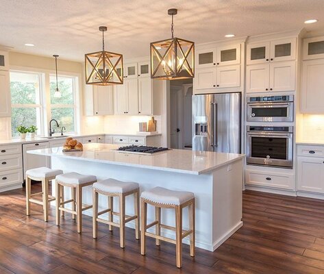 Farmhouse Kitchen Design Photo by #WayfairAtHome